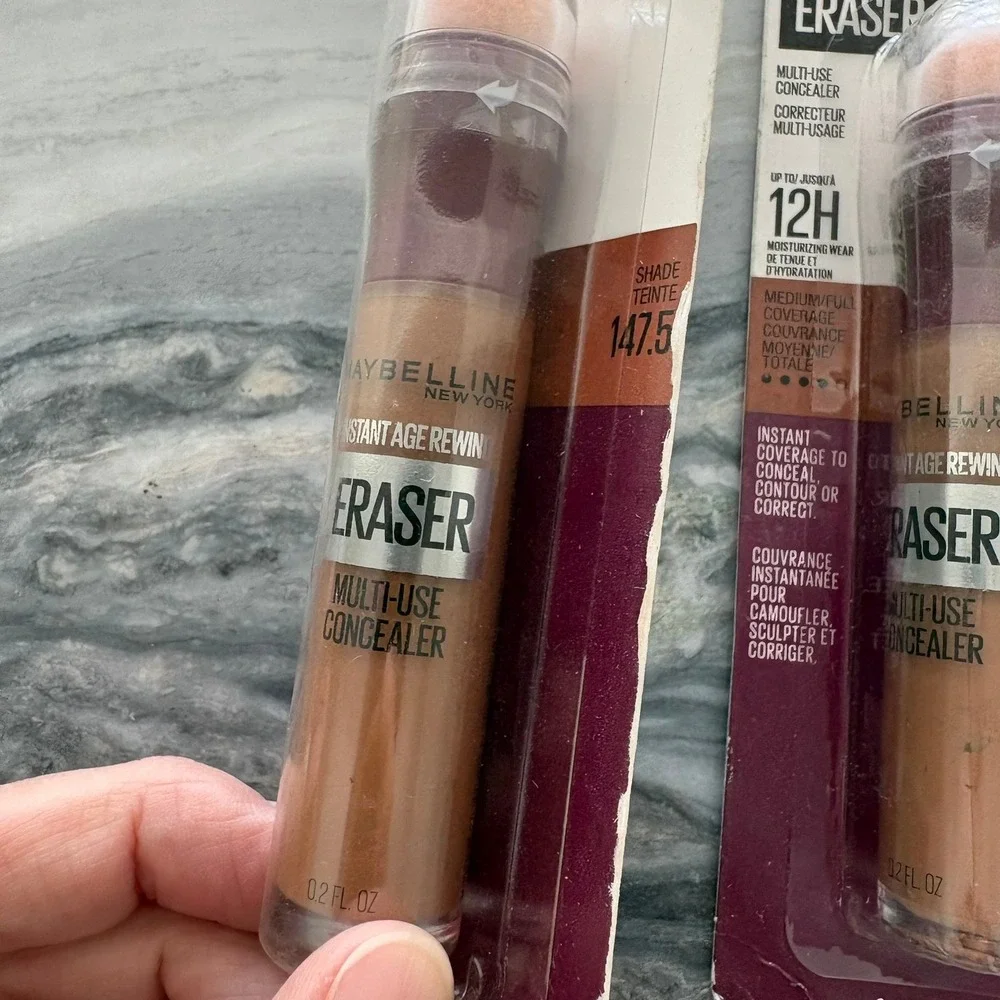 Maybelline Instant Age Rewind Eraser Multi-Use Concealer Shade 147.5 2 Pack NEW